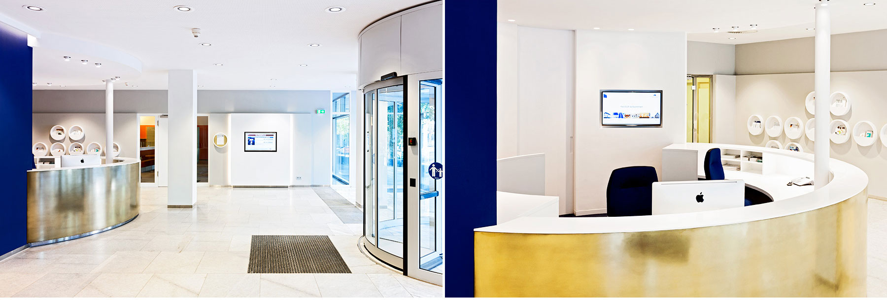 Referenz Innenarchitektur SDW DESIGN Haus der Wirtschaft Empfangsbereich