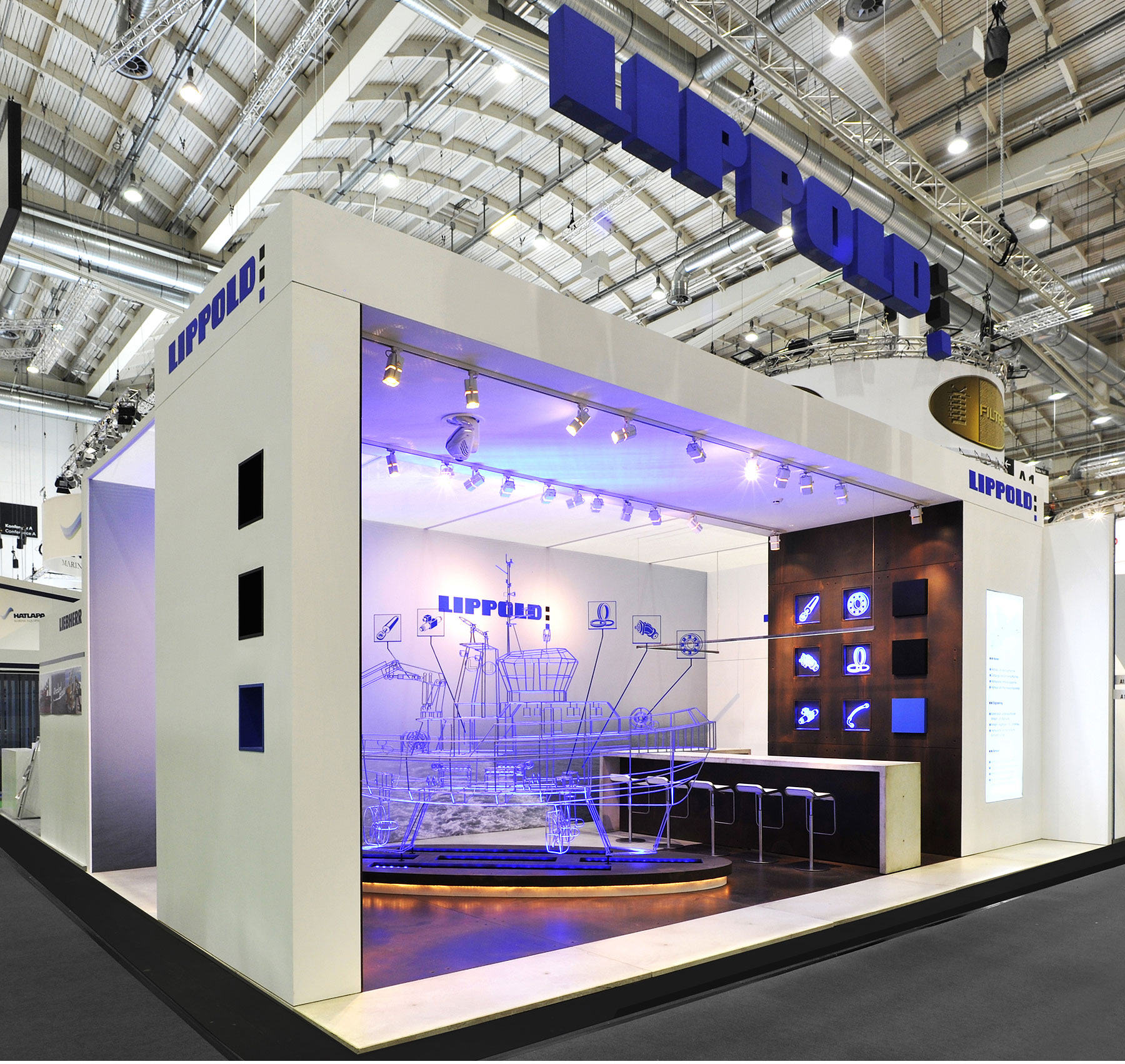 Referenzen Innenarchitektur SDW DESIGN Messestand Lippold