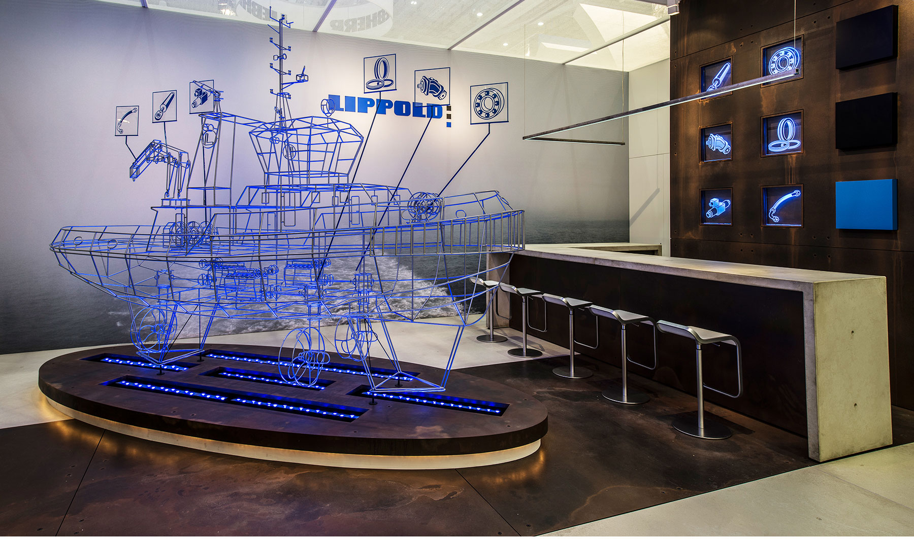 Referenzen Innenarchitektur SDW DESIGN Messestand Lippold