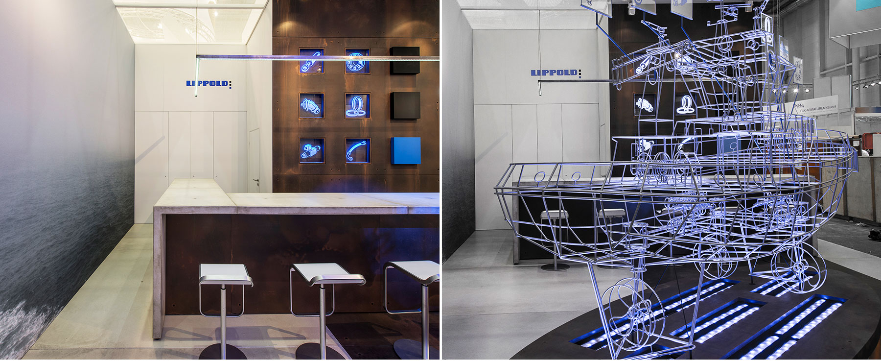 Referenzen Innenarchitektur SDW DESIGN Messestand Lippold
