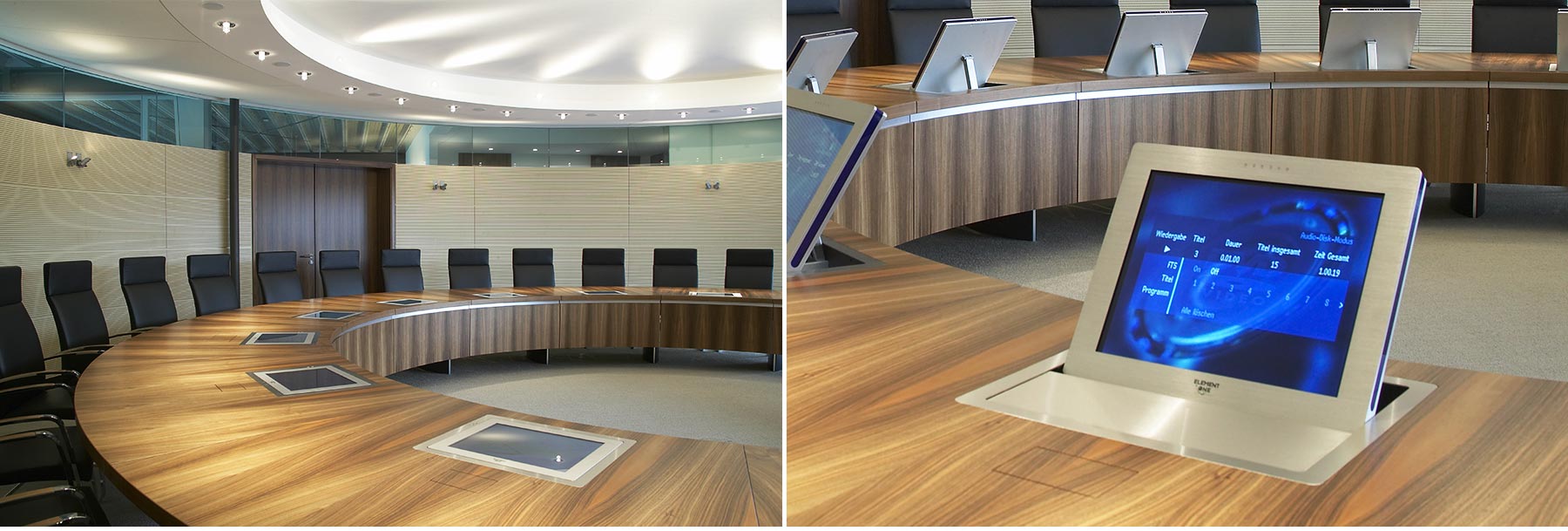Referenz Innenarchitektur SDW DESIGN Nordmetall Vorstandsraum rund