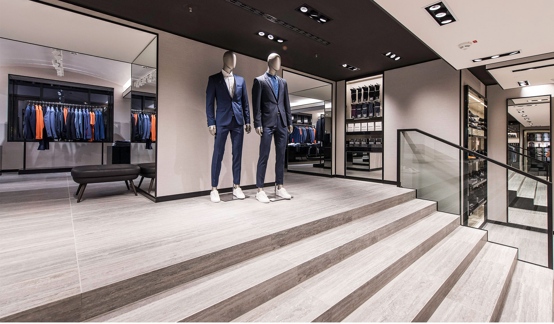 Referenzen Innenarchitektur SDW DESIGN Ladengestaltung Hugo Boss