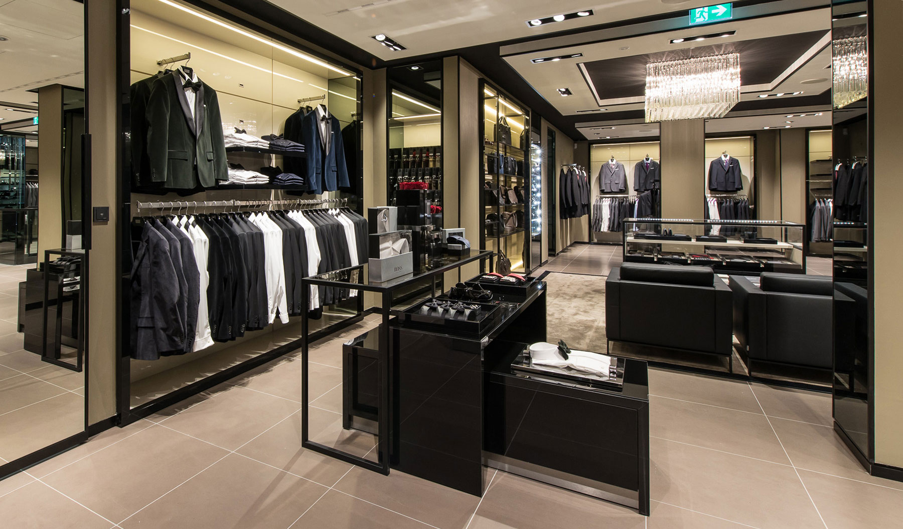 Referenzen Innenarchitektur SDW DESIGN Ladengestaltung Hugo Boss