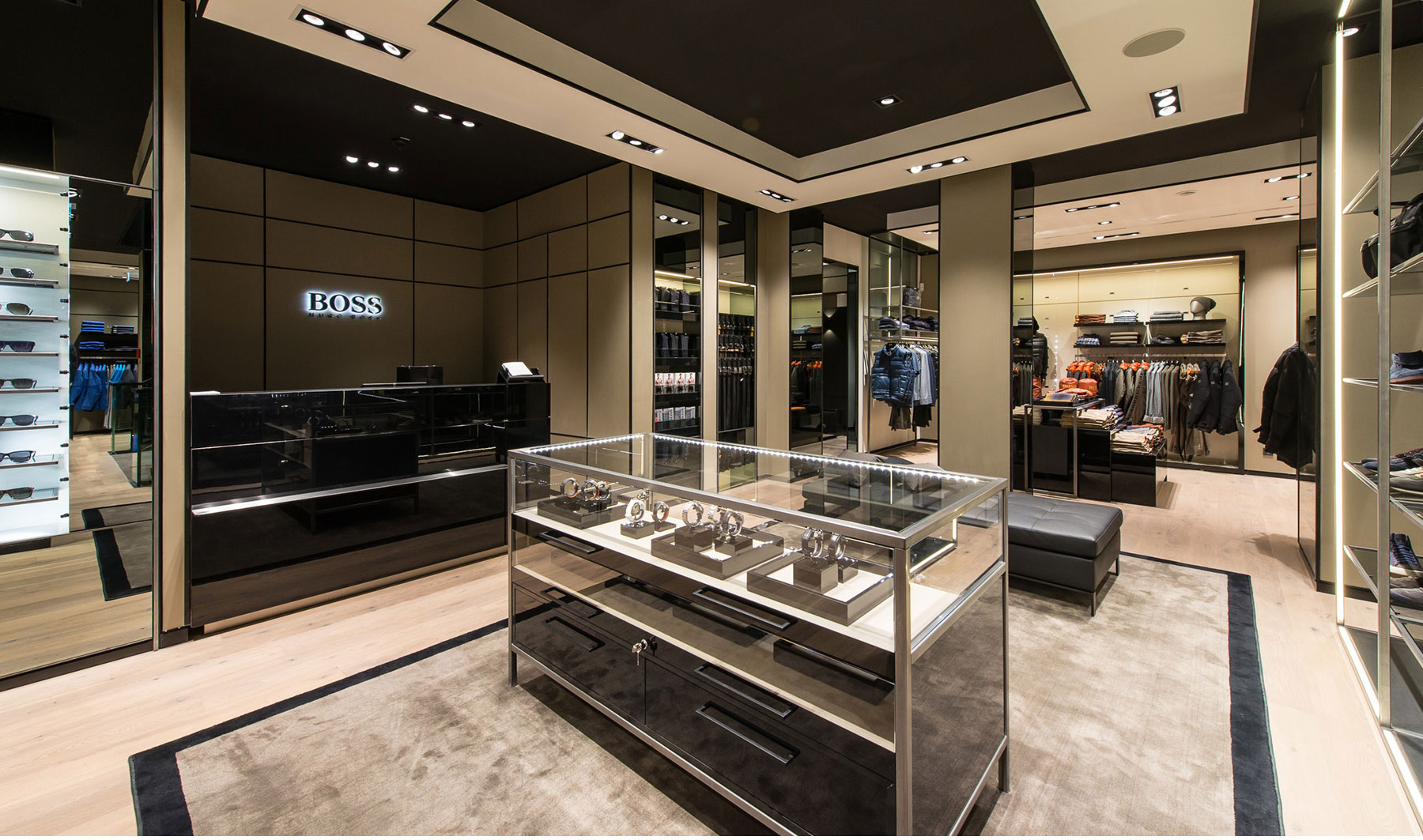 Referenzen Innenarchitektur SDW DESIGN Ladengestaltung Hugo Boss