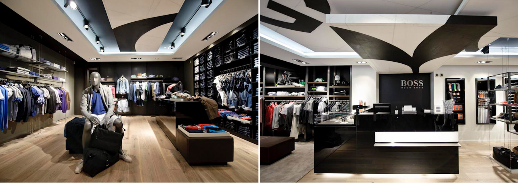 Referenzen Innenarchitektur SDW DESIGN Ladengestaltung Hugo Boss